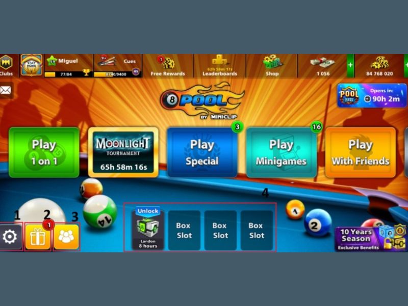 Đa dạng chế độ chơi trong 8 Ball Pool