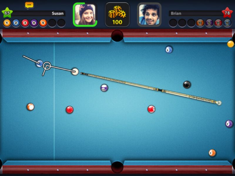 Lối chơi đơn giản, quy tắc chơi quen thuộc trong 8 Ball Pool