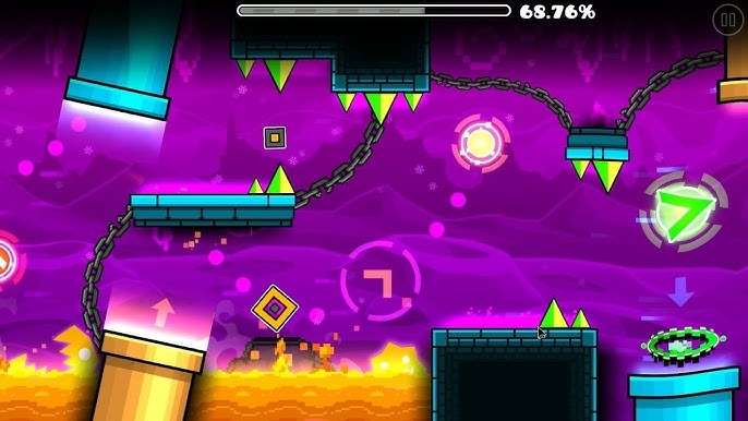 Mỗi cấp độ có trong Geometry Dash Apk được xây dựng tỉ mỉ và sáng tạo