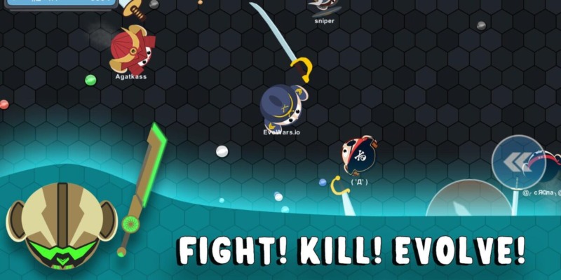 Evowars.io Mod 1.9.32 (Menu, Uang Tidak Terbatas, Keabadian, Level Cepat, OneHit)