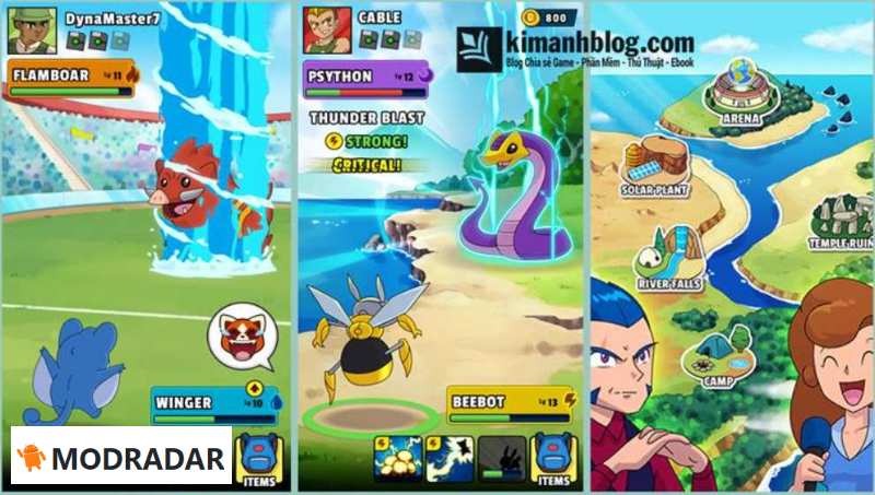 Dynamons World Hack cung cấp cho người chơi các thẻ bài với những thuộc tính đặc biệt