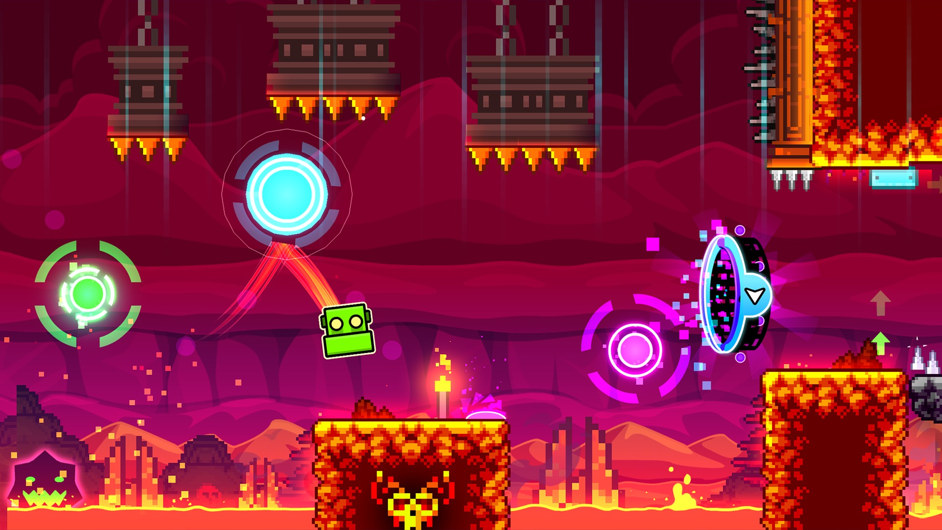 Geometry Dash APK hòa quyện tuyệt vời giữa hành động và âm nhạc sôi động