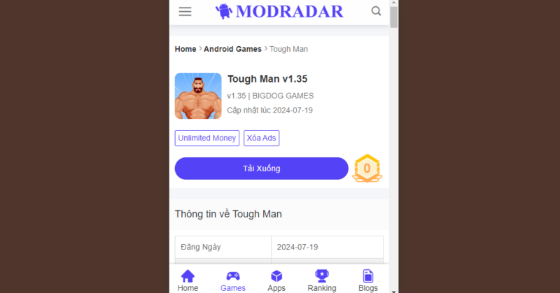 Hack Tough Man Hướng Dẫn Tải Hack Tough Man Đơn Giản