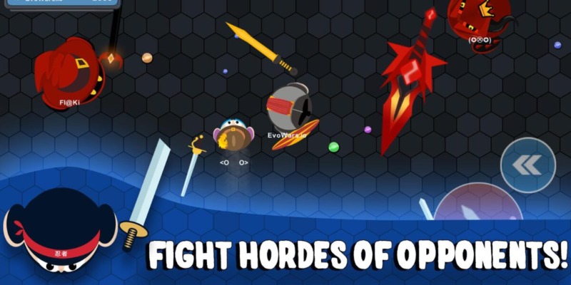 Evowars.io Mod 1.9.32 (Menu, Uang Tidak Terbatas, Keabadian, Level Cepat, OneHit)