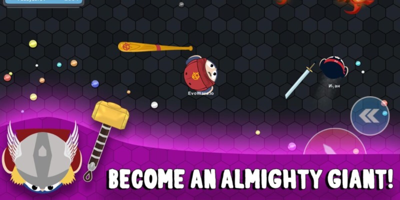 Evowars.io Mod 1.9.32 (Menu, Uang Tidak Terbatas, Keabadian, Level Cepat, OneHit)