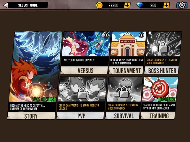 Hack Super Stickman Dragon Warriors trở th&agrave;nh tr&ograve; chơi hấp dẫn ch&iacute;nh l&agrave; sự đa dạng của c&aacute;c chế độ chơi