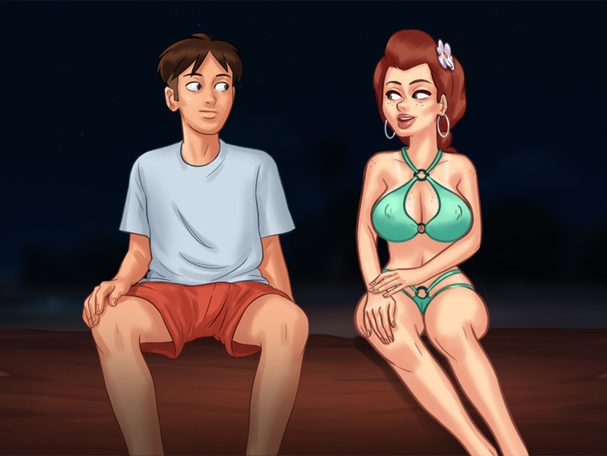 Summertime Saga còn nổi bật với đồ họa sắc nét và màu sắc tươi sáng