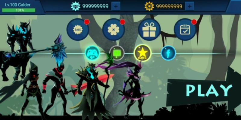 Hack Shadow Fighter Mod Apk 1.71.1 (Menu, Uang Penuh, Berlian, Emas, Level Maksimal)