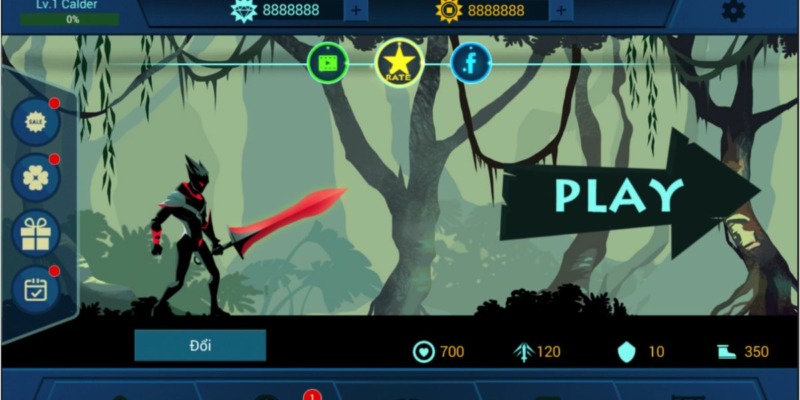Hack Shadow Fighter Mod Apk 1.71.1 (Menu, Uang Penuh, Berlian, Emas, Level Maksimal)