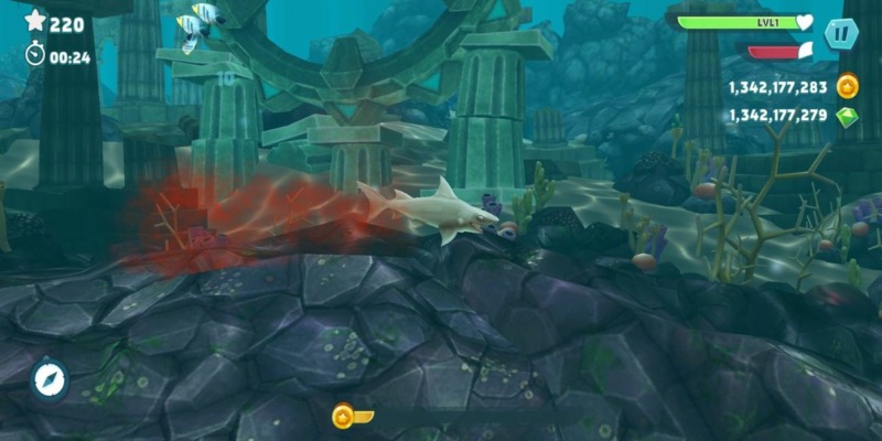 Tải Hack Hungry Shark Evolution Mod Apk (Vô Hạn Tiền, Bất Tử, Menu) v12.8.0