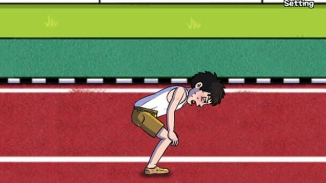 Trong Tap Tap Run vận động viên sẽ không ngừng chạy khi người chơi chạm vào màn hình