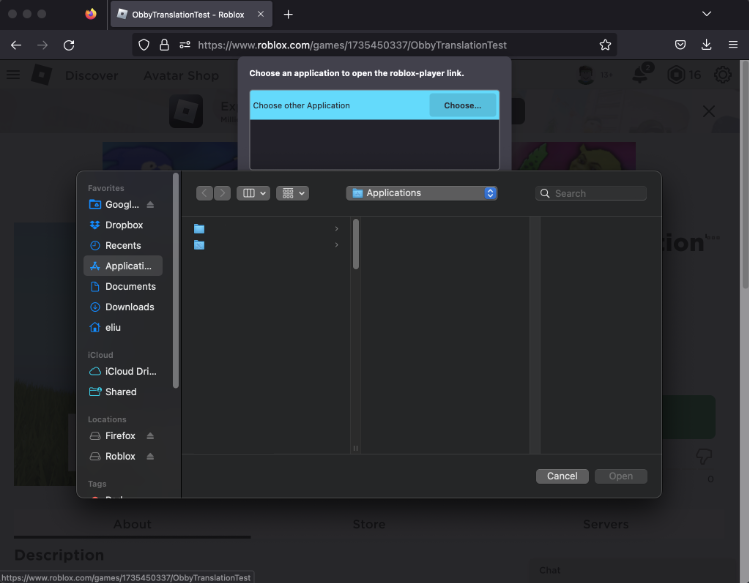 Sử dụng phím tắt “CMD+SHIFT+G” để hiển thị bảng nhập tên