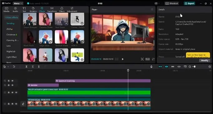 Mengedit Video CapCut Apk