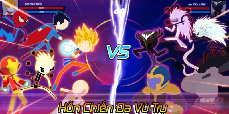 Hỗn Chiến Siêu Anh Hùng Vũ Trụ Hack 4.3 (MOD Tiền, Mua sắm, Thẻ)