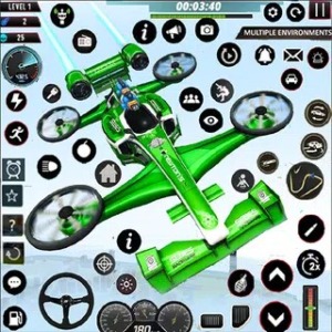 Flying Formula Car Racing Game mod v5.2.3 (Vô Hạn Tiền)