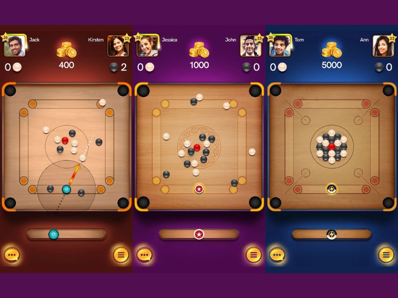 Lối chơi thú vị trong Carrom Pool