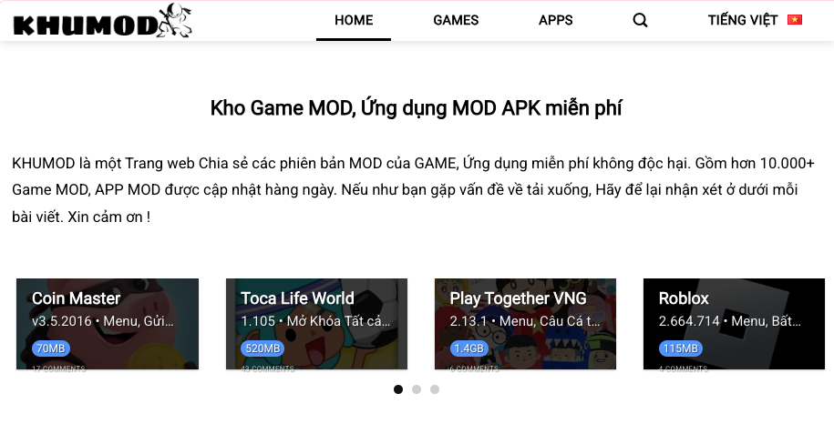 KHUMOD sở hữu giao diện thân thiện và dễ sử dụng