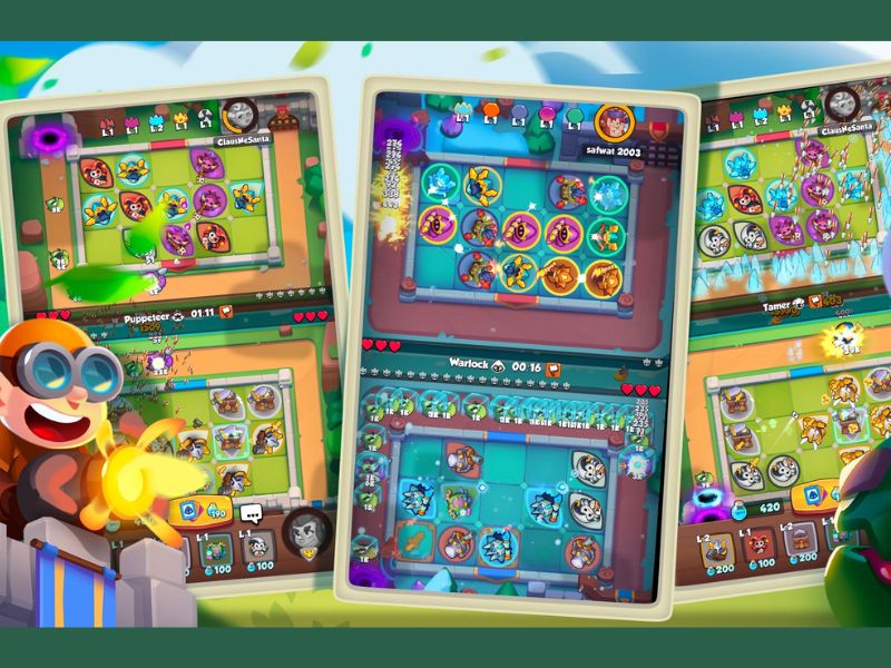 Tự Động Chơi Trong Rush Royale mod apk