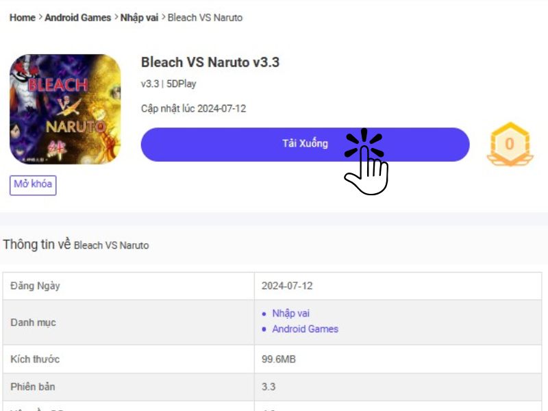Bước 1: Bạn nhấn vào nút “Tải xuống”