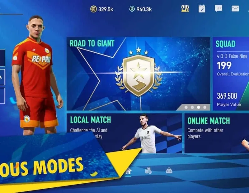 Be A Pro – Football Mod v1.215.6 (Semua Tidak Terkunci)