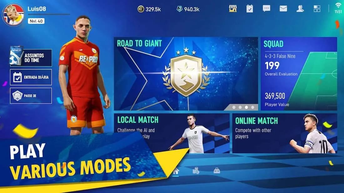 Tìm Hiểu Về Hack Be a Pro - Football Mod